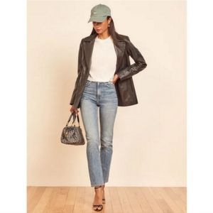Reformation Liza Ultra High Rise Straight Jeans in Malta
